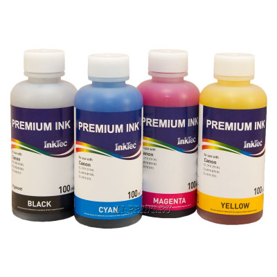 Чернила InkTec C2010-C2011 для Canon PIXMA MP240/ MP245/ MP250/ MP258/ MP260/ MP268/ MP270/ MP276/ MP480/ MP486/ MP490/ MP496/ MX320/ MX328/ MX330/ MX338 (PG-210/810/510/512; CL-211/811/511/513), комплект из 4 шт. по 100 мл