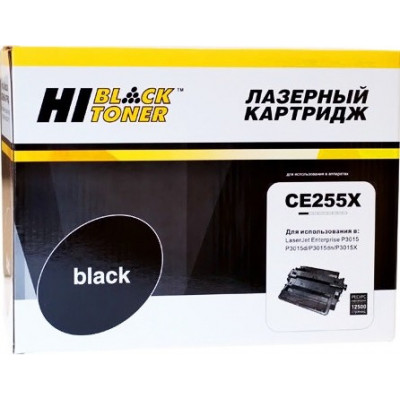 Картридж Hi-Black для HP LJ P3015 (CE255X)