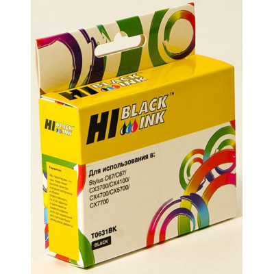 Комплект струйных картриджей для Epson Stylus C67 / C87 / CX3700 / CX4100 / CX4700 / CX5700 / CX7700 (Hi-Black Ink), 4 штуки (Bk, C, M, Y)