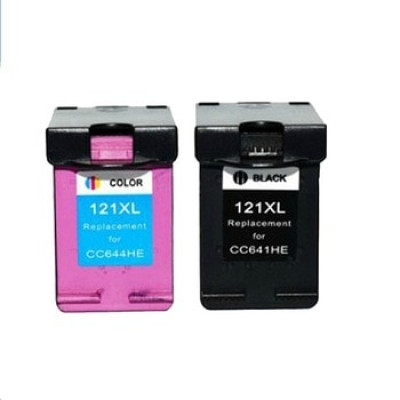 Комплект струйных картриджей для HP DeskJet F4283 / D2563 (Hi-Black Ink), № 121XL (Bk, Color), 2 штуки